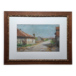 Tableau impressionniste - pastel sec, cole de normandie louis minet