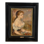 Tableau martel renoir jeune fille aux fleurs