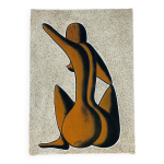 Tableau nu africain moderne par alioune dime sableur