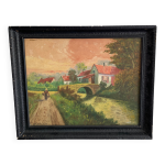 Tableau paysage coucher de soleil Tableau paysage coucher de soleil