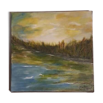 Tableau paysage, oeuvre originale signée Tableau paysage, oeuvre originale signée