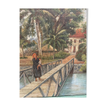 Tableau peinture ancienne vietnam