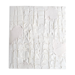Tableau, peinture blanche texture de vincent dufresne, 2017