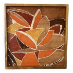 Tableau peinture sur soie