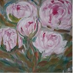 Tableau pivoines sign