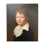 Tableau portrait jeune garçon xixe Tableau portrait jeune garçon xixe