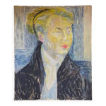 Tableau portrait sur toile d'une dame slave 61 x 50 cm Tableau portrait sur toile d'une dame slave 61 x 50 cm