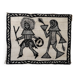 Tableau tenture senoufo tapisserie korhogo, art africain vintage