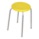 Tabouret en bakelite jaune