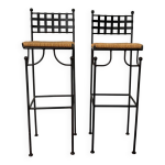 Tabouret de bar en fer forg