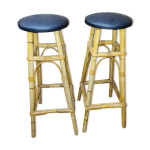 Tabourets de bar en rotin