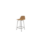 Tabouret de bar en rotin et m�tal rohe noordwolde, pays - bas, ann�es 1950