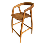 Tabouret / tabouret de bar en teck massif Tabouret / tabouret de bar en teck massif