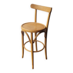 Tabouret de bar vintage en bois courb