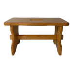 Tabouret en bois marche pied