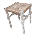 Tabouret en bois style indien