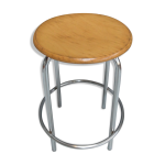Tabouret chrom industriel
