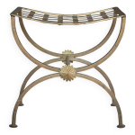 Tabouret curule en fer forg