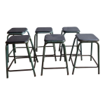 Tabourets industriels gaston cavaillon pour mullca vintage