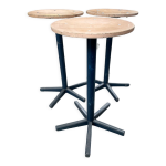 Tabourets industriels mtal et bois pieds toile pays - bas annes 70