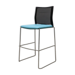 Tabouret majencia en simili cuir bleu Tabouret majencia en simili cuir bleu