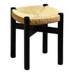 Tabouret mribel en frne noir, charlotte perriand, 1950