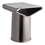 Tabouret en métal chromé argenté - jean - baptiste fastrez Tabouret en métal chromé argenté - jean - baptiste fastrez