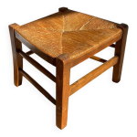 Tabouret paille esprit campagne