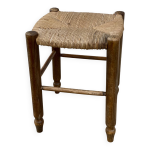 Tabouret paill� vintage 1950 - 60
