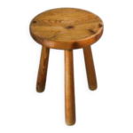 Tabouret en pin 1960 s