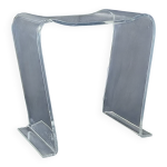 Tabouret en plexiglas transparent, france annes 70