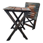 Tabourets pliants ancien peintre bois Tabourets pliants ancien peintre bois