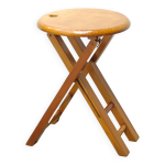 Tabouret pliant suzy en bois de adrian reed, annes 70