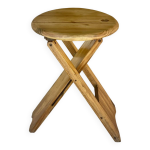 Tabouret pliant ts , roger tallon pour sentou circa 1970s