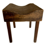 Tabouret plywood courb� art populaire 1950