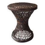 Tabouret tam tam rotin