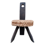 Tabouret tripode  dossier