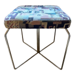 Tabouret tubulaire ottoman annes 70 valeri