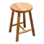 Tabouret vintage en pin