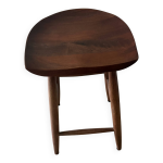 Tabouret wabi sabi en bois massif