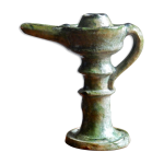 Tamegroute lampe à huile poterie artisanale du maroc en terre cuite verte Tamegroute lampe à huile poterie artisanale du maroc en terre cuite verte