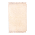 Tapis berbere beni ouarain ecru 194 x 155 cm