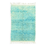 Tapis berbere bleu marocain beni ouarain Tapis berbere bleu marocain beni ouarain
