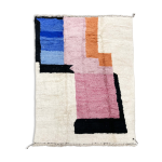 Tapis berbre marocain boujaad cru  aplats colors 390x292cm