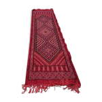 Tapis couloir rouge fait main en pure laine Tapis couloir rouge fait main en pure laine