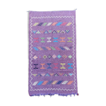 Tapis ethnique violet marocain