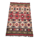 Tapis kilim en toile de jute et coton. 155cm x 260cm Tapis kilim en toile de jute et coton. 155cm x 260cm