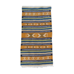 Tapis kilim traditionnel berbère fait main en pure laine 55x105cm Tapis kilim traditionnel berbère fait main en pure laine 55x105cm