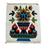 Tapis laine tibetain ancien