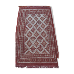 Tapis marocain marron et blanc berbère Tapis marocain marron et blanc berbère